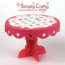 Макет подставки "Cupcake Stand" – SVG для плоттера