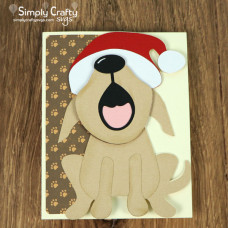 Caroling Dog Card