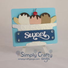 Banana Split Card with Gift Card Insert