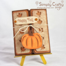 Fall Pumpkin Gatefold Card