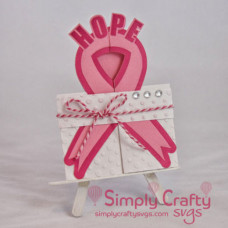 Cancer Ribbon Double Fold Card